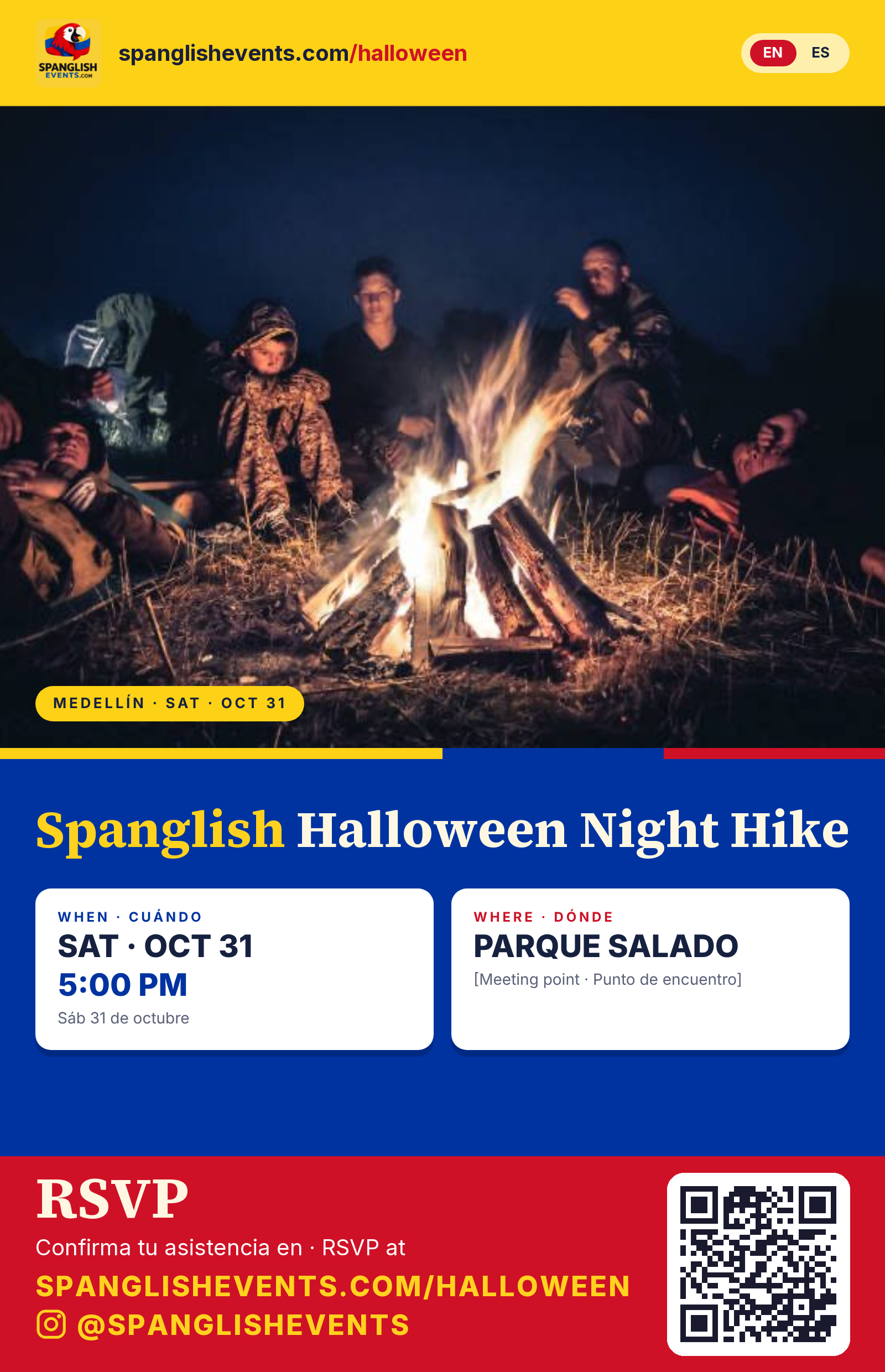 Spanglish Halloween Nocturnal Hike Experience event photo